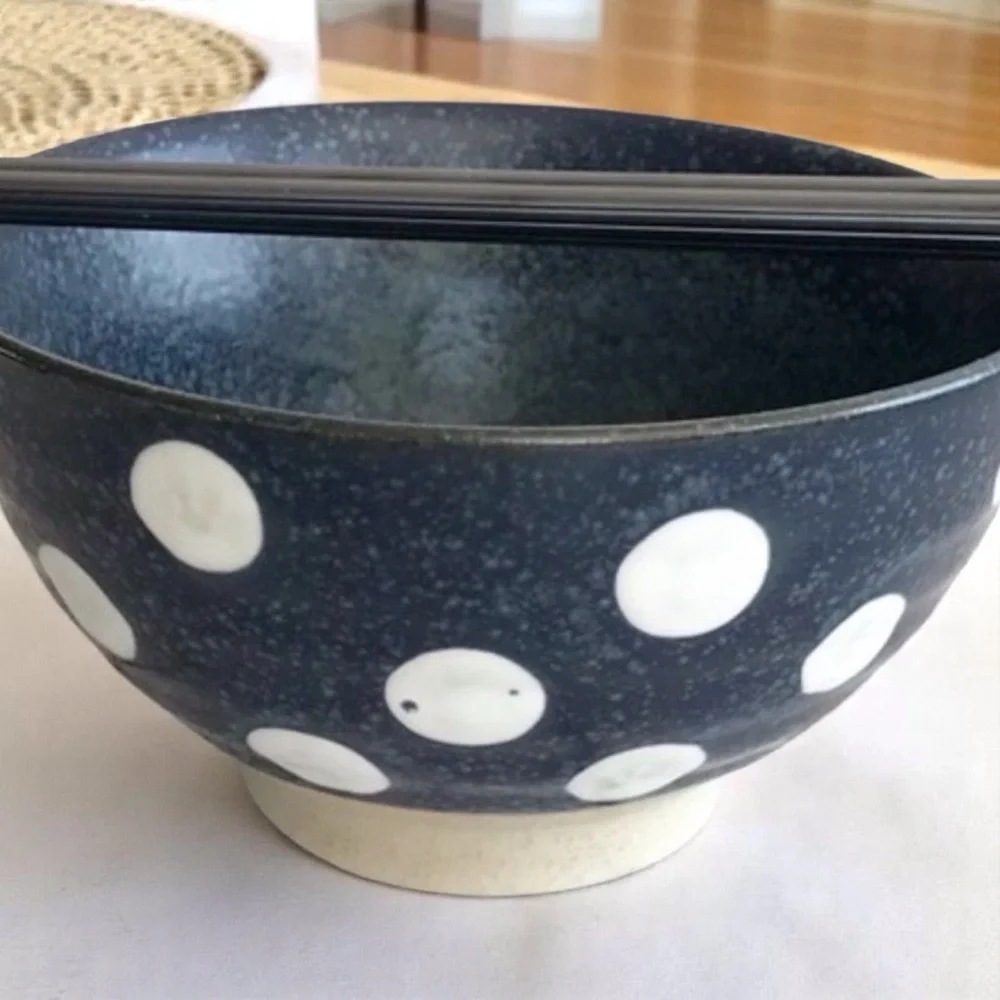 🆕 Stone Noodle Bowl with Reusable Chopsticks SMALL